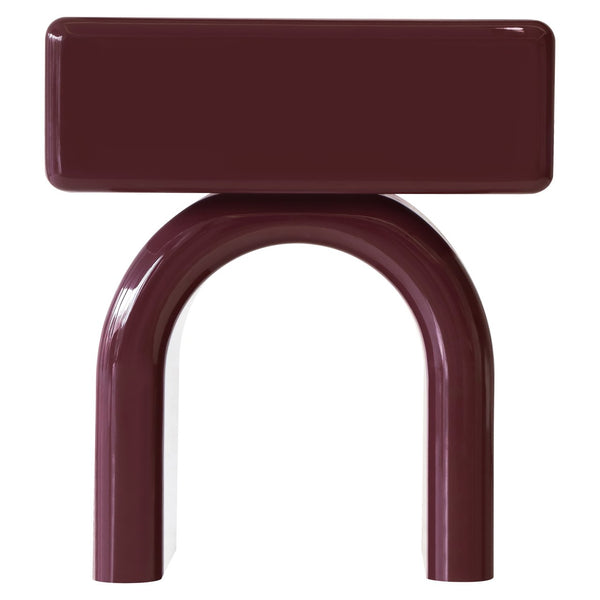 End table Bennet burgundy 1 - drawer - Canwell Interiors Limited - Richmond