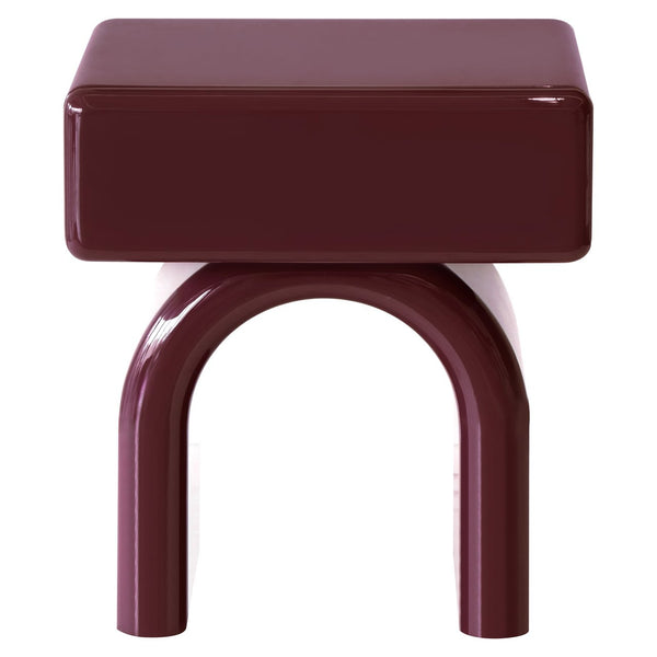 End table Bennet burgundy 1 - drawer - Canwell Interiors Limited - Richmond
