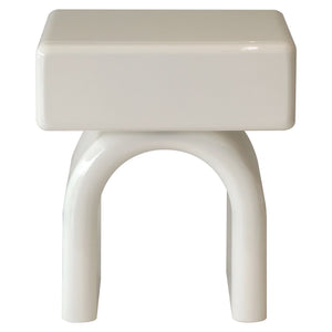 End table Bennet coconut milk 1 - drawer - Canwell Interiors Limited - Richmond