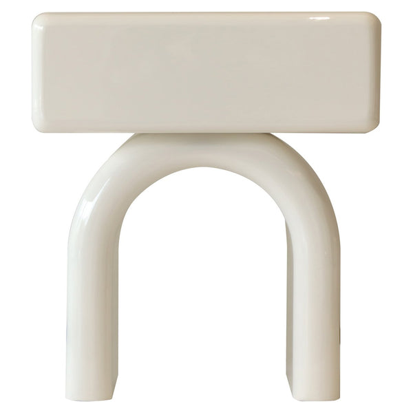 End table Bennet coconut milk 1 - drawer - Canwell Interiors Limited - Richmond