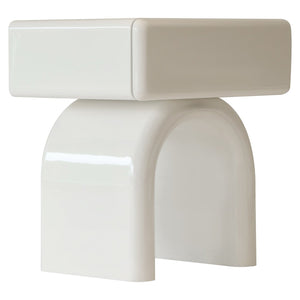End table Bennet coconut milk 1 - drawer - Canwell Interiors Limited - Richmond