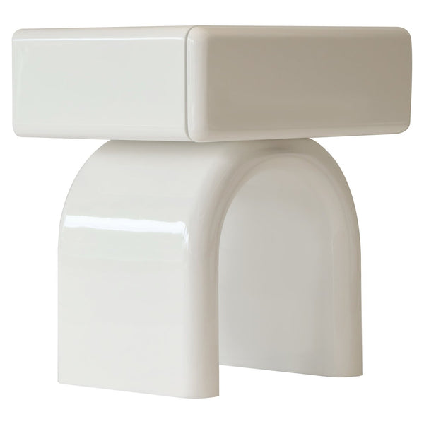 End table Bennet coconut milk 1 - drawer - Canwell Interiors Limited - Richmond