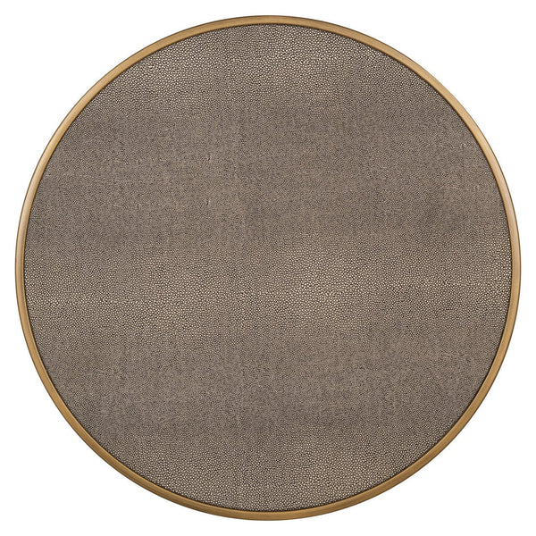End table Bloomville brass shagreen incl. glass (Set of 2) - XShowhome Limited - Richmond