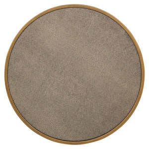 End table Bloomville brass shagreen incl. glass (Set of 2) - XShowhome Limited - Richmond