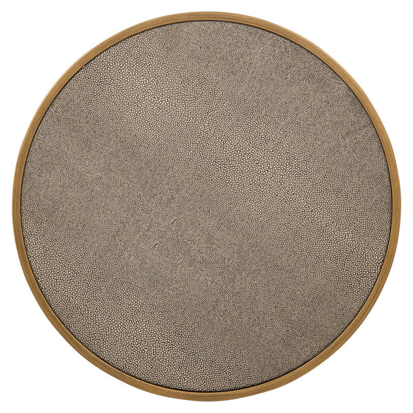 End table Bloomville brass shagreen incl. glass (Set of 2) - XShowhome Limited - Richmond