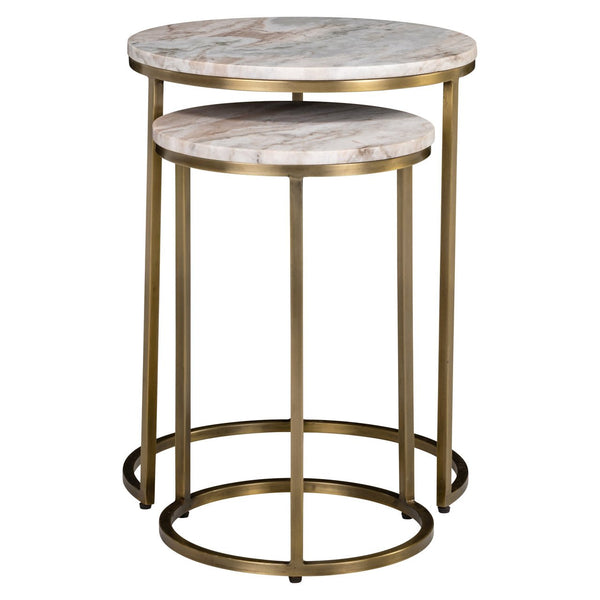 End table Bottega Blush beige (Set of 2) - Canwell Interiors Limited - Richmond