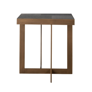End table Cambon dark coffee - dark coffee, Oak Veneer|Metal - Canwell Interiors Limited - Richmond