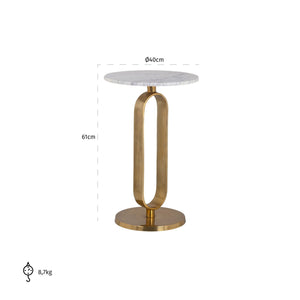 End table Celine brushed gold - Canwell Interiors Limited - Richmond