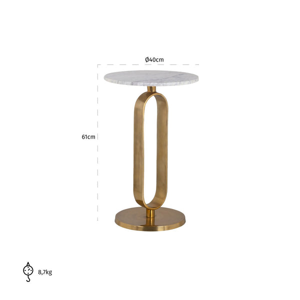 End table Celine brushed gold - Canwell Interiors Limited - Richmond