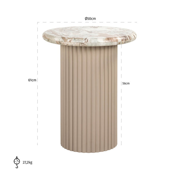 End table Coronel Blush beige - Canwell Interiors Limited - Richmond