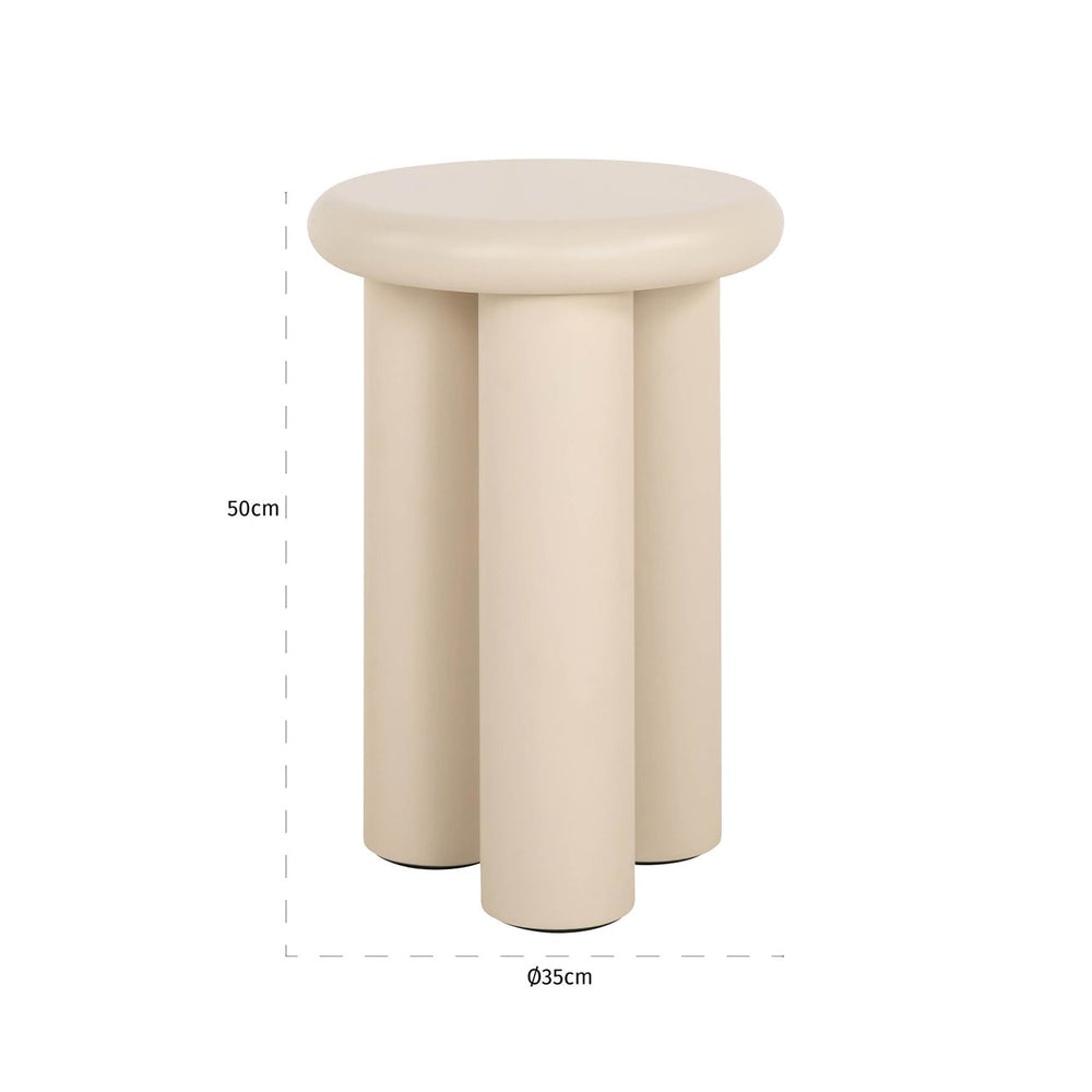 End table Elbaz beige 35Ø - Canwell Interiors Limited - Richmond
