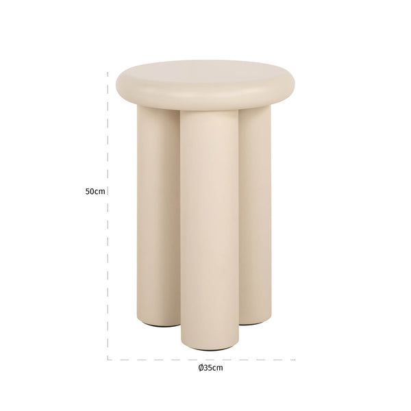 End table Elbaz beige 35Ø - Canwell Interiors Limited - Richmond