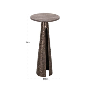 End table Eldora bronze 30Ø - Canwell Interiors Limited - Richmond