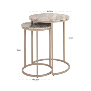 End table Fairfax clay (Set of 2) - Canwell Interiors Limited - Richmond