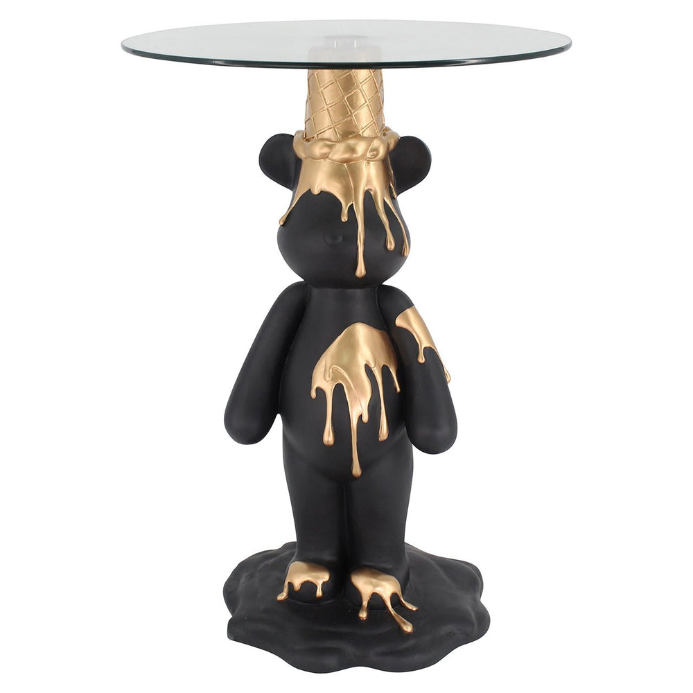 End table Ice bear black/gold - Canwell Interiors Limited - Richmond