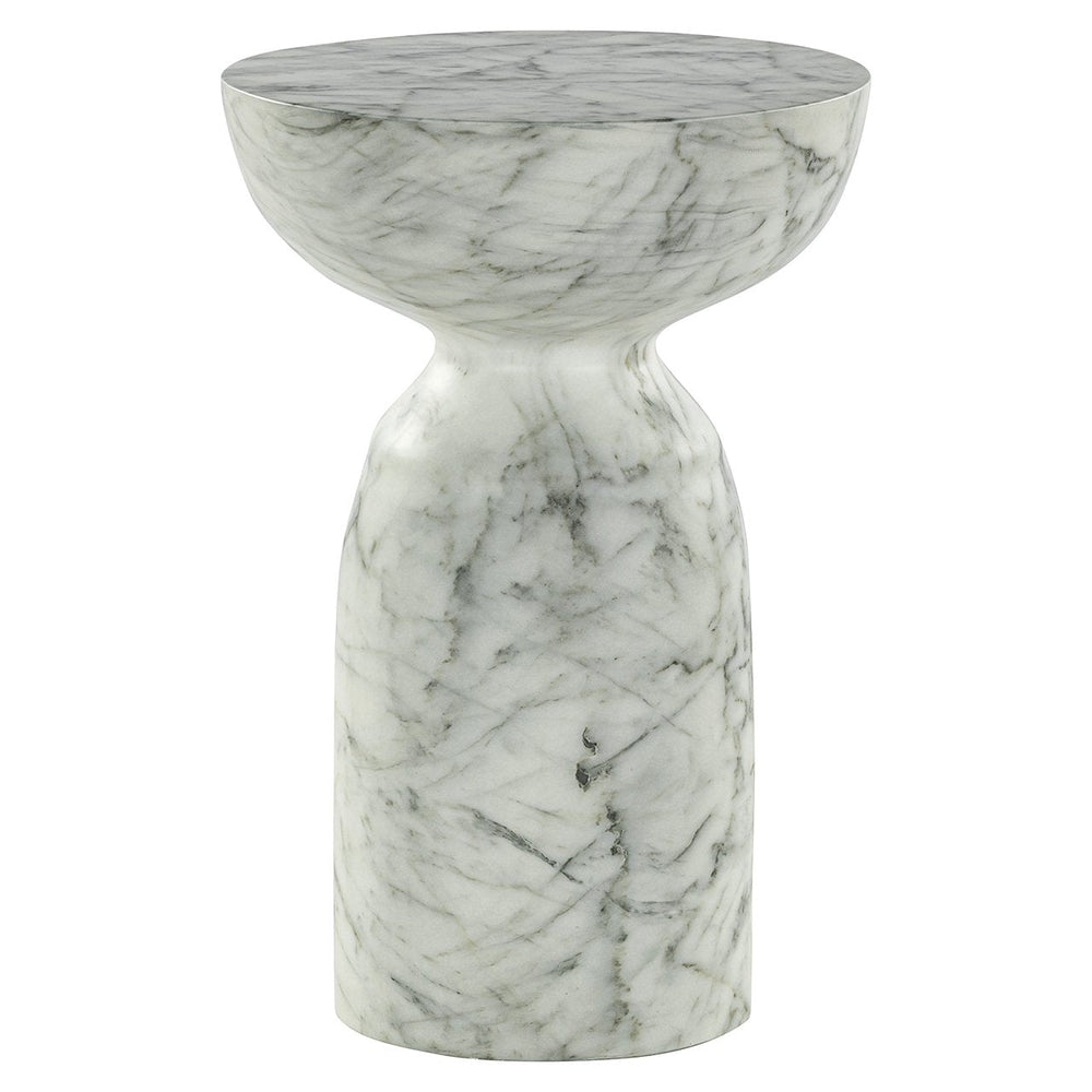 End Table Kita Faux White Marble (white) - XShowhome Limited - Richmond