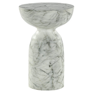 End Table Kita Faux White Marble (white) - XShowhome Limited - Richmond