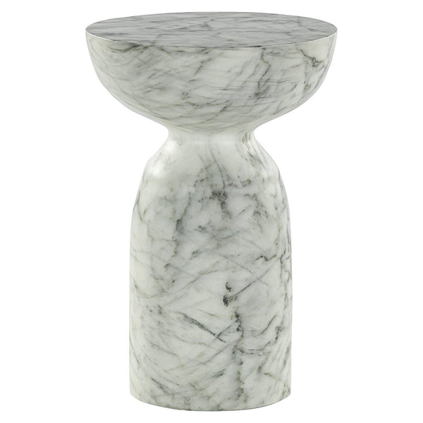 End Table Kita Faux White Marble (white) - XShowhome Limited - Richmond