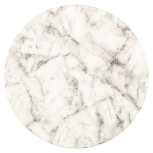 End Table Kita Faux White Marble (white) - XShowhome Limited - Richmond