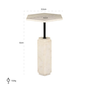 End table Lilitha black/white - Canwell Interiors Limited - Richmond