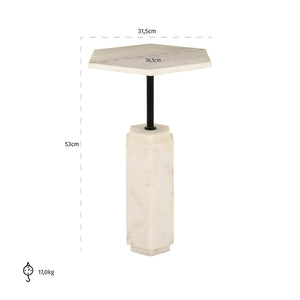 End table Lilitha black/white - Canwell Interiors Limited - Richmond