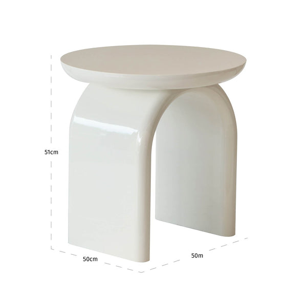 End table Merrick coconut milk - Canwell Interiors Limited - Richmond