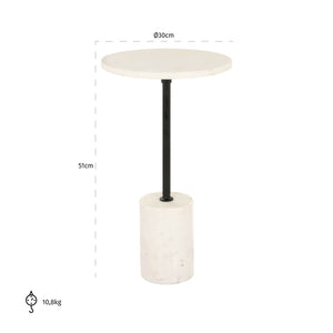 End Table Misty 30Ø (beige) - Canwell Interiors Limited - Richmond