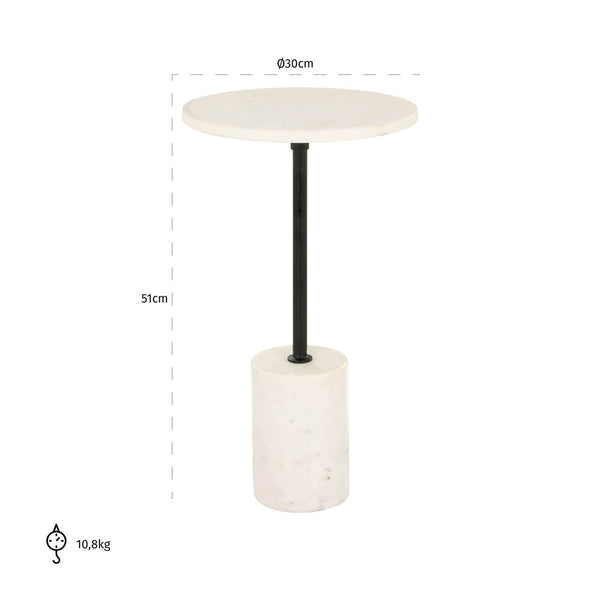 End Table Misty 30Ø (beige) - Canwell Interiors Limited - Richmond