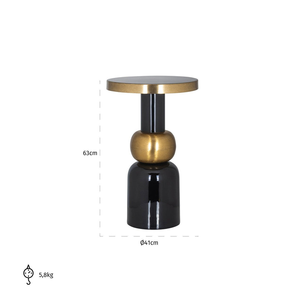 End table Mose black 41Ø - Canwell Interiors Limited - Richmond