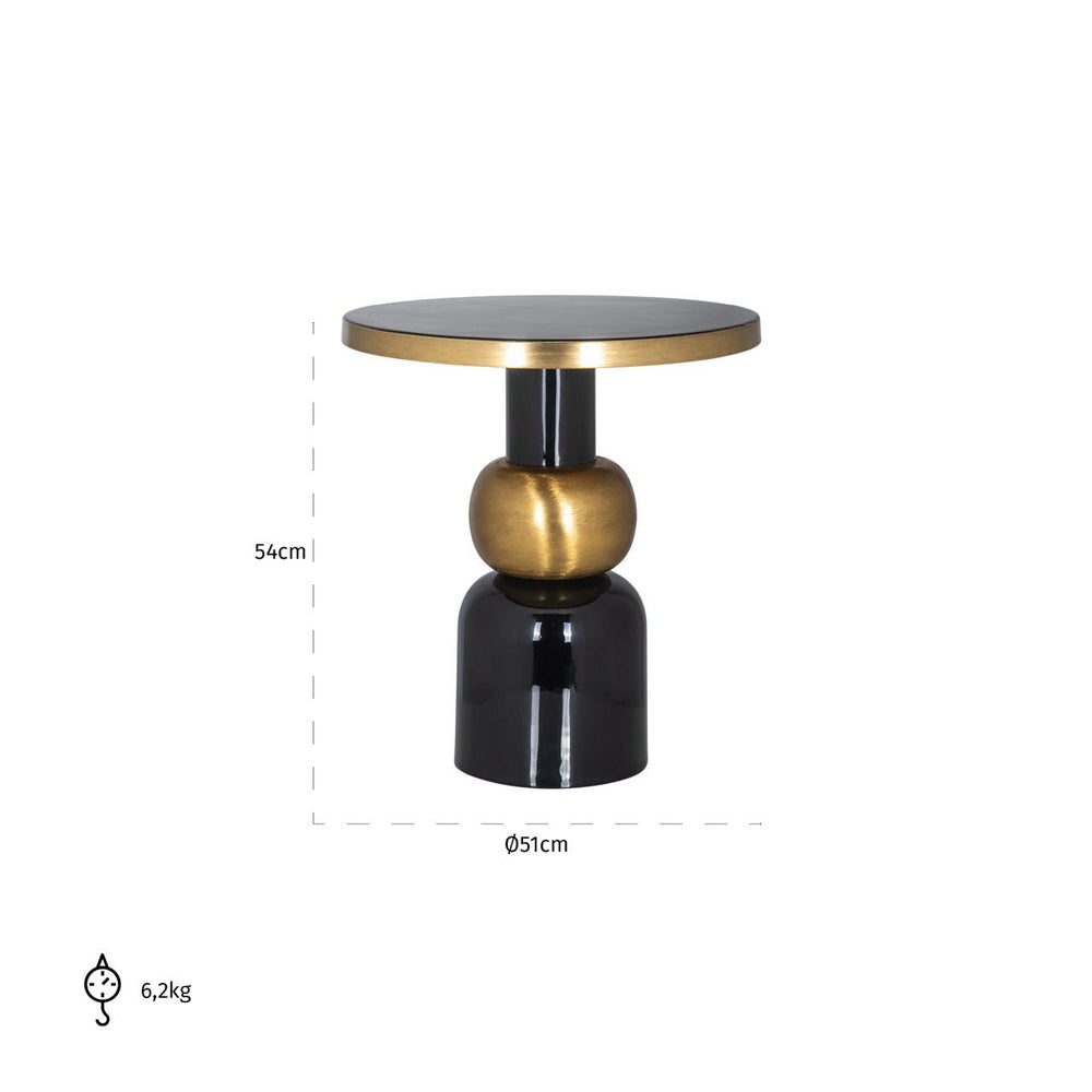 End table Mose black 51Ø - Canwell Interiors Limited - Richmond