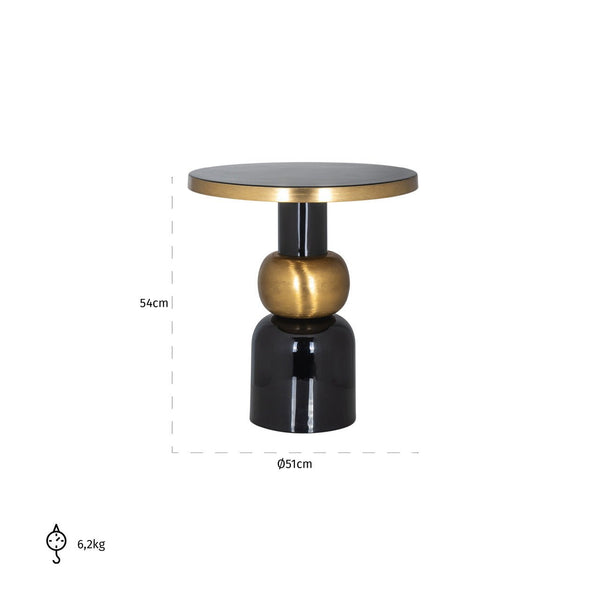 End table Mose black 51Ø - Canwell Interiors Limited - Richmond