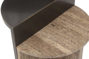 End table Russo brown - brown, W{"value":40.0,"unit":"CENTIMETERS"} H{"value":60.0,"unit":"CENTIMETERS"} D{"value":40.0,"unit":"CENTIMETERS"} - Canwell Interiors Limited - Richmond