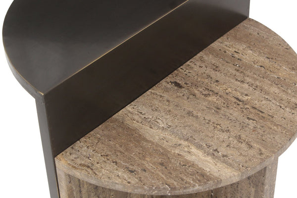 End table Russo brown - brown, W{"value":40.0,"unit":"CENTIMETERS"} H{"value":60.0,"unit":"CENTIMETERS"} D{"value":40.0,"unit":"CENTIMETERS"} - Canwell Interiors Limited - Richmond