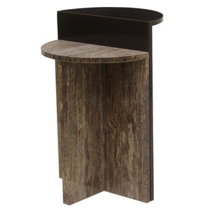 End table Russo brown - brown, W{"value":40.0,"unit":"CENTIMETERS"} H{"value":60.0,"unit":"CENTIMETERS"} D{"value":40.0,"unit":"CENTIMETERS"} - Canwell Interiors Limited - Richmond