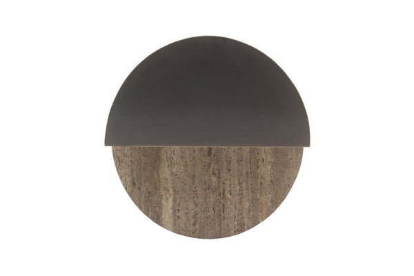 End table Russo brown - brown, W{"value":40.0,"unit":"CENTIMETERS"} H{"value":60.0,"unit":"CENTIMETERS"} D{"value":40.0,"unit":"CENTIMETERS"} - Canwell Interiors Limited - Richmond