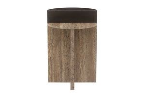 End table Russo brown - brown, W{"value":40.0,"unit":"CENTIMETERS"} H{"value":60.0,"unit":"CENTIMETERS"} D{"value":40.0,"unit":"CENTIMETERS"} - Canwell Interiors Limited - Richmond