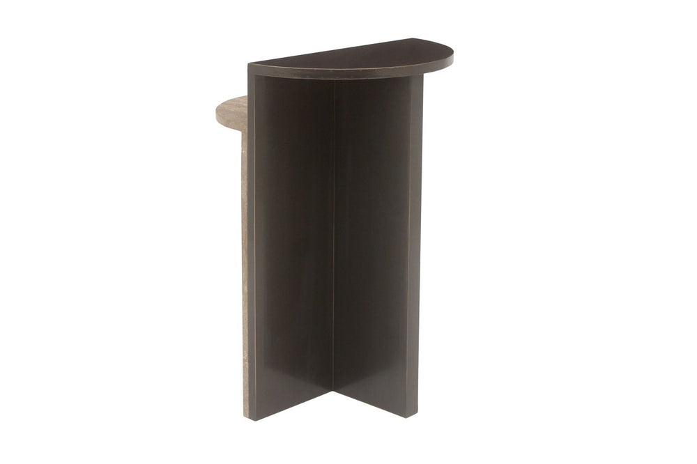 End table Russo brown - brown, W{"value":40.0,"unit":"CENTIMETERS"} H{"value":60.0,"unit":"CENTIMETERS"} D{"value":40.0,"unit":"CENTIMETERS"} - Canwell Interiors Limited - Richmond