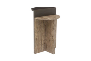 End table Russo brown - brown, W{"value":40.0,"unit":"CENTIMETERS"} H{"value":60.0,"unit":"CENTIMETERS"} D{"value":40.0,"unit":"CENTIMETERS"} - Canwell Interiors Limited - Richmond