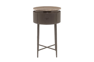 End table Russo brown - brown, W{"value":40.0,"unit":"CENTIMETERS"} H{"value":70.0,"unit":"CENTIMETERS"} D{"value":40.0,"unit":"CENTIMETERS"} - Canwell Interiors Limited - Richmond