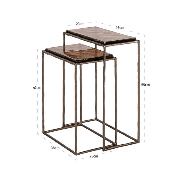 End table Villano bronze (Set of 2) - Canwell Interiors Limited - Richmond