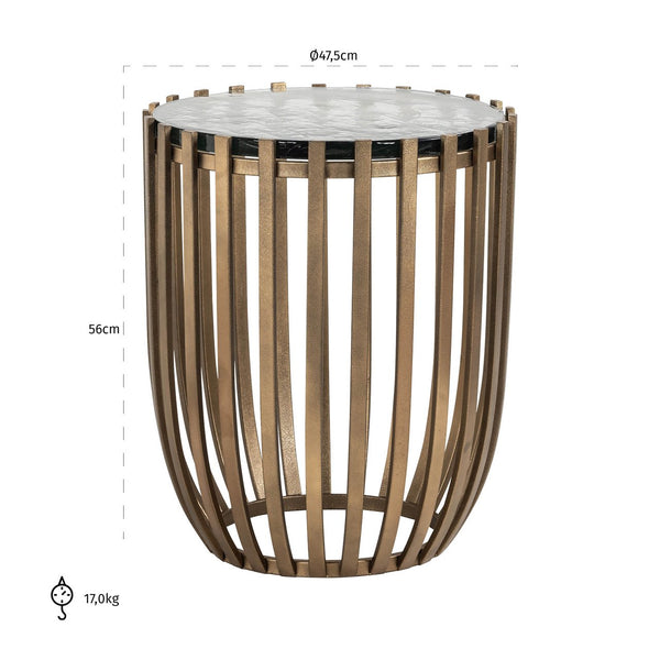 End table Volante gold 47, - XShowhome Limited - Richmond