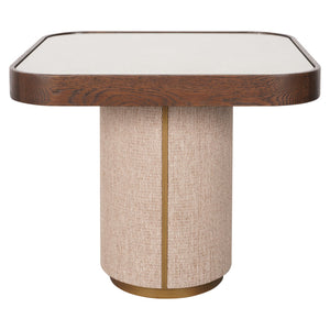 End table Willox brown including glass - Canwell Interiors Limited - Richmond