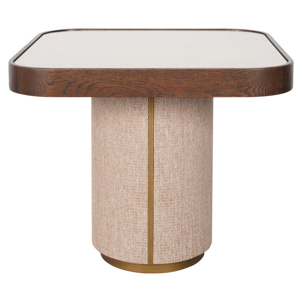 End table Willox brown including glass - Canwell Interiors Limited - Richmond