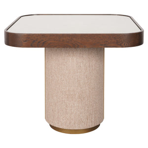 End table Willox brown including glass - Canwell Interiors Limited - Richmond