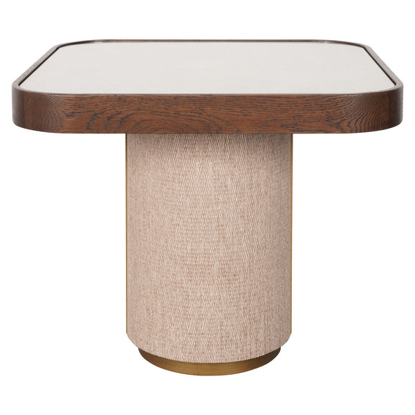 End table Willox brown including glass - Canwell Interiors Limited - Richmond