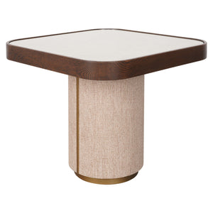 End table Willox brown including glass - Canwell Interiors Limited - Richmond