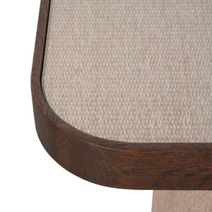 End table Willox brown including glass - Canwell Interiors Limited - Richmond