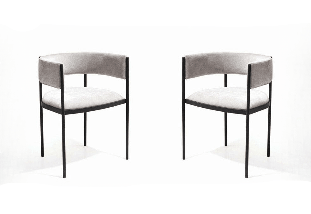 Envie I Dining Chair - Set of 2 - Giselle Grey Beige - XShowhome Limited - Tommy Franks