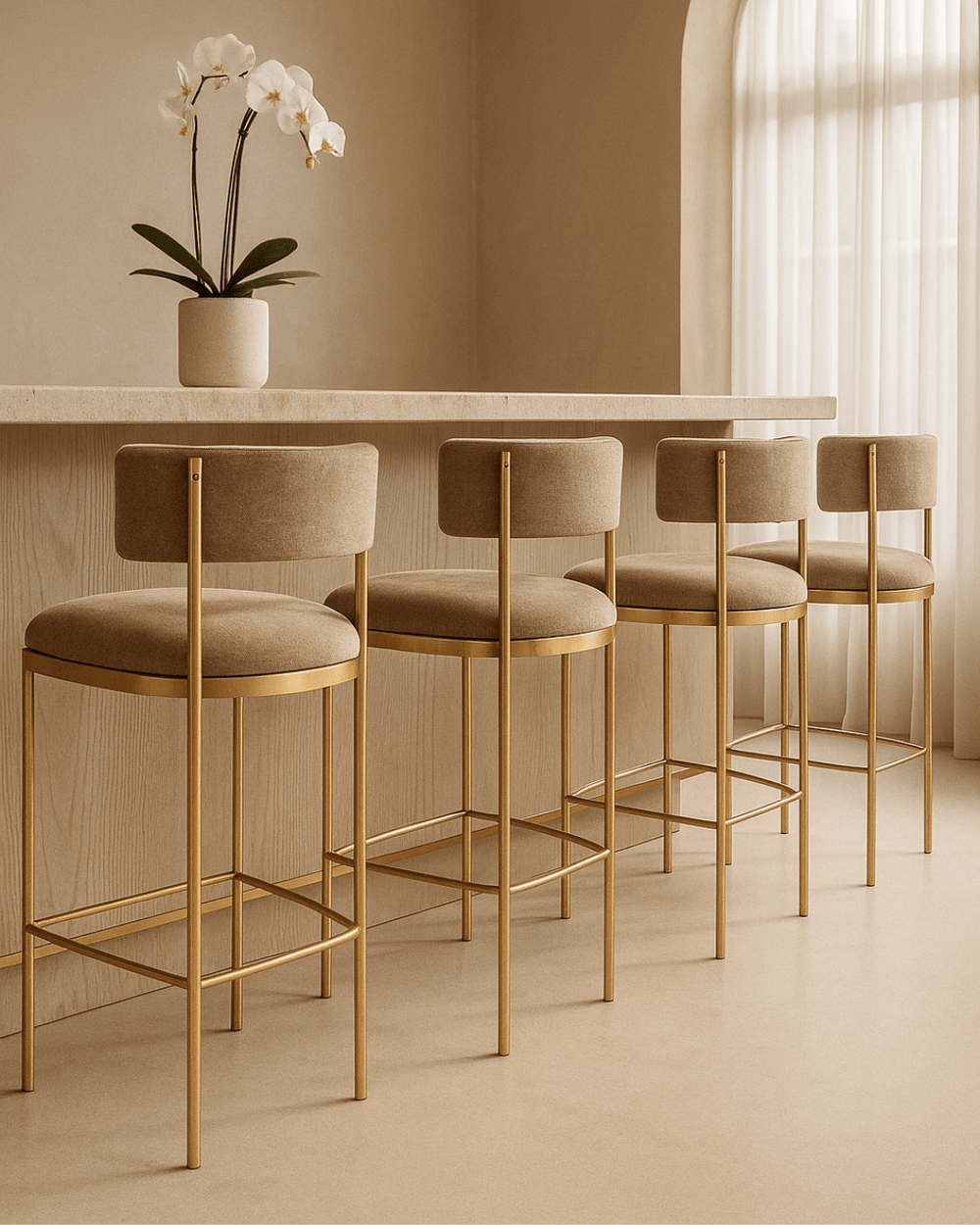 Envie II Counter Stool - Giselle Olive - XShowhome Limited - Tommy Franks