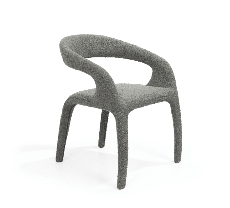 Escada Dining Chair - Chex Bouclé Charcoal - XShowhome Limited - Tommy Franks